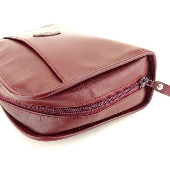 Authentic Cartier Clutch Bag Mast Line Bordeaux Gold Women Men - Picture 4 of 8